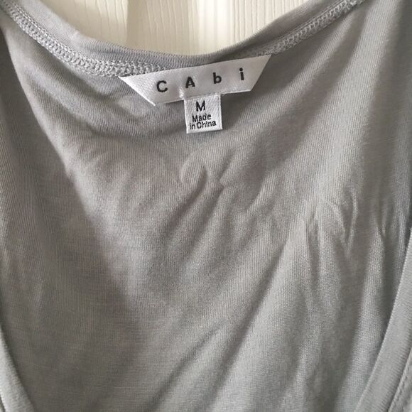 CAbi gray Roushed tunic sleeveless - Picture 6 of 7